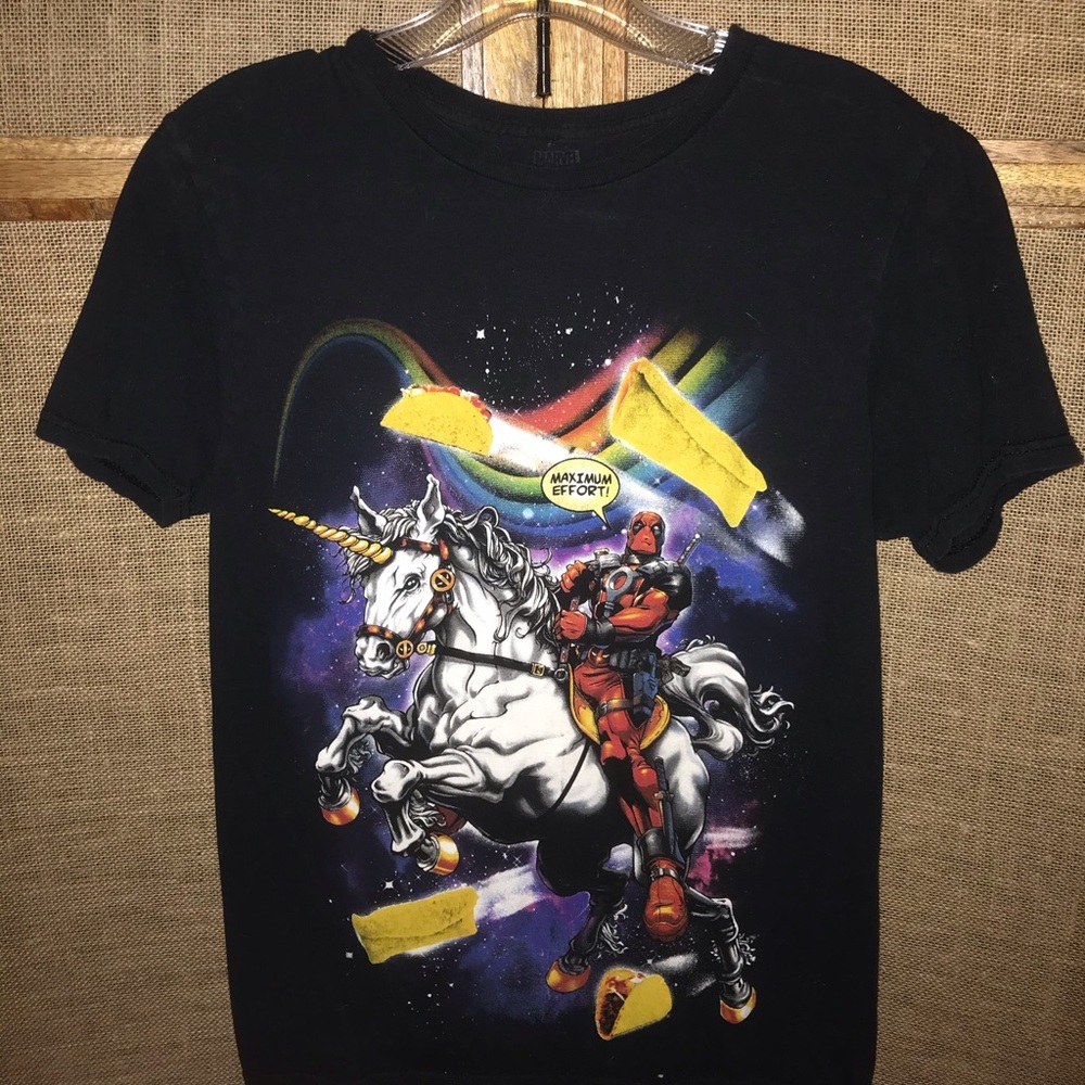 Black Deadpool tee